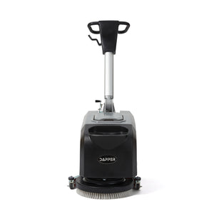Walk-Behind Floor Scrubber Machine 15" Brush, 19" Squeegee, 4.5-Gal Tank