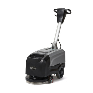 Walk-Behind Floor Scrubber Machine 15" Brush, 19" Squeegee, 4.5-Gal Tank