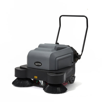 Commercial Walk-Behind Floor Sweeper, 40" Battery Powered, 9-Gal Hopper, 26,000 Sq. Ft./Hr.
