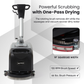Battery-Powered Walk-Behind Floor Scrubber, 15" Brush, 19" Squeegee, 4.5-Gal Tank, Foldable Handle