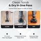 Battery-Powered Walk-Behind Floor Scrubber, 17" Cleaning Path, 17.5" Squeegee, 1.2-Gal Tank