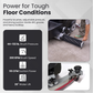 Commercial Ride-On Floor Sweeper Scrubber Machine, 2-in-1 Sweep & Scrub, 25.5 in. Cleaning Path, 39.5 in. Squeegee, 24 Gal. Solution Tank, 29 Gal. Recovery Tank, 24V Battery
