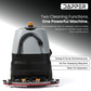 Commercial Ride-On 2-in-1 Sweep & Scrub Floor Sweeper Scrubber Machine, 31.5 in. Cleaning Path, 47 in. Squeegee, 42.5 Gal. Solution Tank, 47.5 Gal. Recovery Tank, 24V Battery