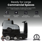 Commercial Ride-On 2-in-1 Sweep & Scrub Floor Sweeper Scrubber Machine, 31.5 in. Cleaning Path, 47 in. Squeegee, 42.5 Gal. Solution Tank, 47.5 Gal. Recovery Tank, 24V Battery