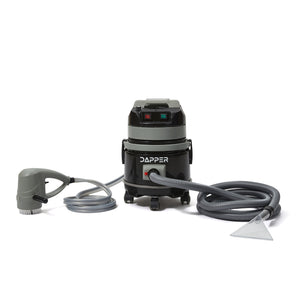 Commercial Wet/Dry Vacuum Cleaner with Soap Dispensing Scrub Brush, Complete Accessory Kit for Carpet, Upholstery & Hard Floor Cleaning, 1 Gal. Solution Tank, 3 Gal. Recovery Tank
