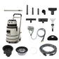Wet Dry Vacuum Cleaner with Steam, Cold Water Extraction & Scrub Brush, 2.5 Gal. Tank