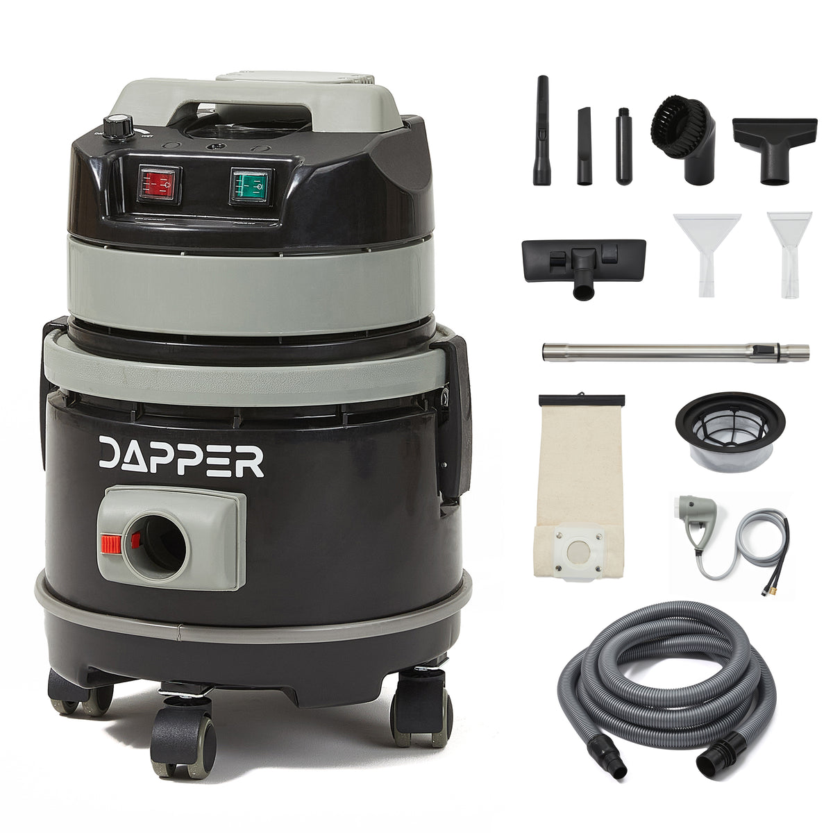 Wet/Dry Vacuum Cleaner with Soap Dispensing Scrub Brush 3 Gal. Recovery Tank