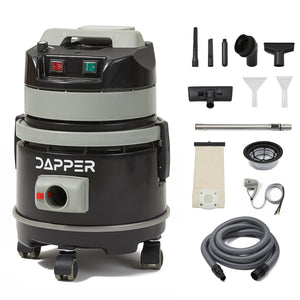 Commercial Wet/Dry Vacuum Cleaner with Soap Dispensing Scrub Brush, Complete Accessory Kit for Carpet, Upholstery & Hard Floor Cleaning, 1 Gal. Solution Tank, 3 Gal. Recovery Tank