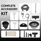 Commercial Wet/Dry Vacuum Cleaner with Soap Dispensing Scrub Brush, Complete Accessory Kit for Carpet, Upholstery & Hard Floor Cleaning, 1 Gal. Solution Tank, 3 Gal. Recovery Tank