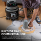 Commercial Wet/Dry Vacuum Cleaner with Soap Dispensing Scrub Brush, Complete Accessory Kit for Carpet, Upholstery & Hard Floor Cleaning, 1 Gal. Solution Tank, 3 Gal. Recovery Tank