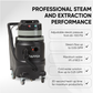 Wet/Dry Vacuum Cleaner with Steam, Water Extraction & Scrub Brush 4.5 Gal. Tank