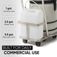 Wet Dry Vacuum Cleaner with Steam, Cold Water Extraction & Scrub Brush, 2.5 Gal. Tank