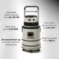 Wet Dry Vacuum Cleaner with Steam, Cold Water Extraction & Scrub Brush, 2.5 Gal. Tank