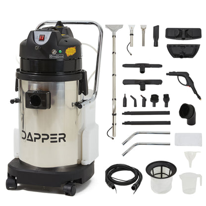 Wet Dry Vacuum & Steam Cleaner with Carpet & Upholstery Extraction 8 Gal. Recovery Tank
