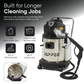 Wet Dry Vacuum & Steam Cleaner with Carpet & Upholstery Extraction 5.5 Gal. Recovery Tank