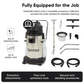 Wet Dry Vacuum with Carpet & Upholstery Extraction 8 Gal. Recovery Tank