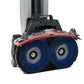Battery Powered Portable Hand Held Walk Behind Floor Scrubber Machine 20.5 Inch Cleaning Path 22 Inch Squeegee 1.2 Gal Tank Up to 18000 Sq Ft per Hour