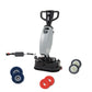 Hand Held Floor Scrubber Machine 20.5" Brush, 22" Squeegee, 1.2 Gal Tank
