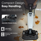 Battery Powered Portable Hand Held Walk Behind Floor Scrubber Machine 20.5 Inch Cleaning Path 22 Inch Squeegee 1.2 Gal Tank Up to 18000 Sq Ft per Hour