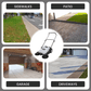 Walk Behind Hand Push Floor Sweeper - 5.25 Gal Capacity - 25.5" Sweeping Width