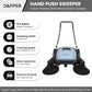 Walk-Behind Hand Push Floor Sweeper - 10.5 Gal Capacity - 36" Sweeping Width