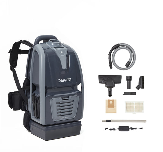 2-in-1 Battery Powered Commercial Backpack Vacuum & Blower 6 Qt