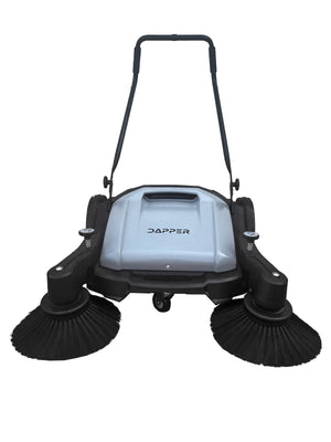 Walk-Behind Hand Push Floor Sweeper - 10.5 Gal Capacity - 36" Sweeping Width