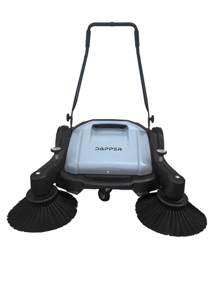 Walk-Behind Hand Push Floor Sweeper - 10.5 Gal Capacity - 36" Sweeping Width