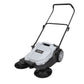 Walk Behind Hand Push Floor Sweeper - 5.25 Gal Capacity - 25.5" Sweeping Width