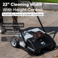 22" Battery Powered Artificial Grass & Hard Surface Sweeper