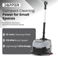 Mini Automatic Floor Scrubber Machine 15" Brush 17" Squeegee