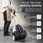 Mini Automatic Floor Scrubber Machine 15" Brush 17" Squeegee