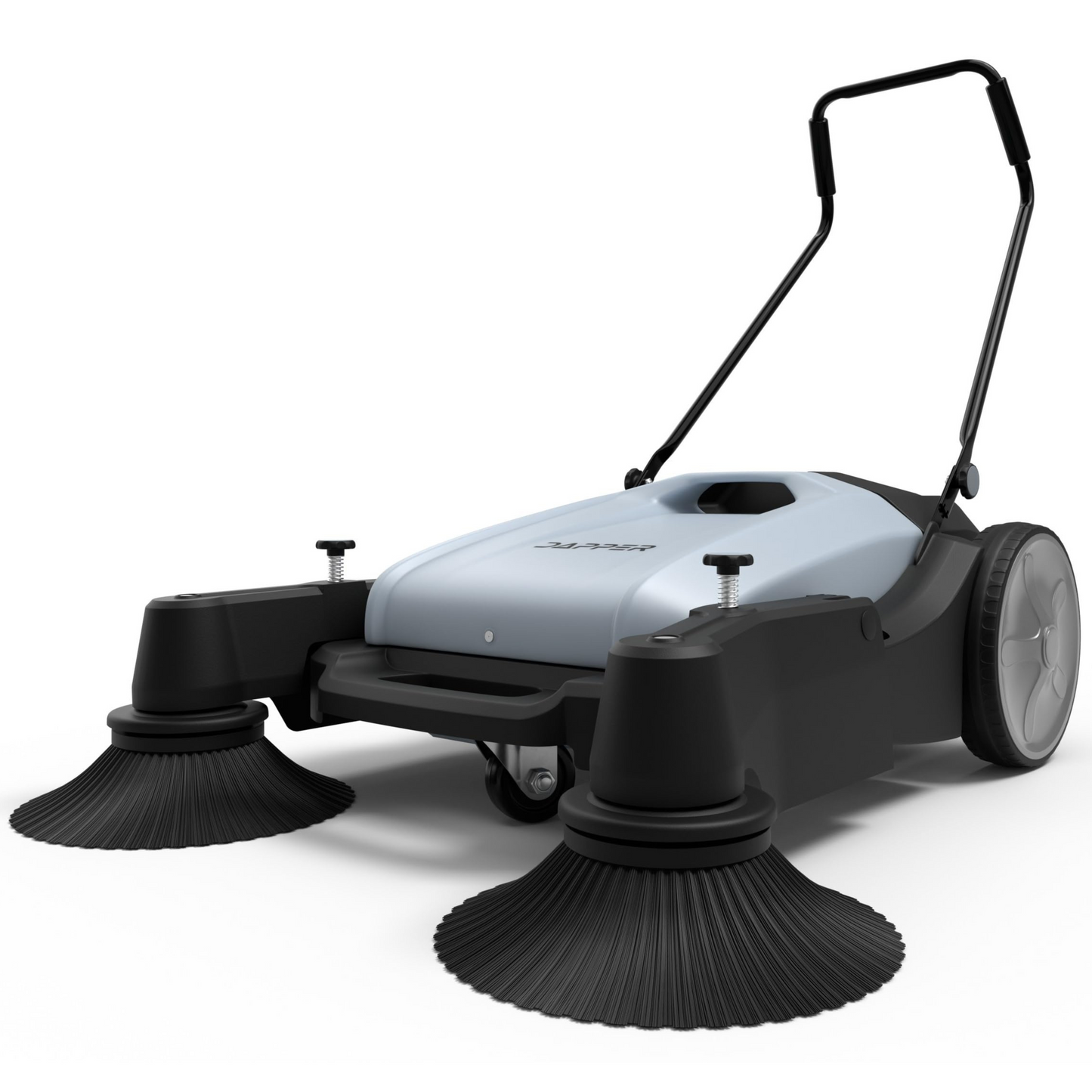 Walk-Behind Outdoor Hand Push Sweeper - 10.5 Gallon Capacity - 36" Sweeping Width