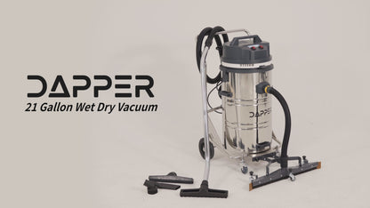 21 Gallon Heavy-Duty Industrial Wet/Dry Vacuum