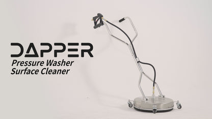 18 in. 4350 PSI Surface Pressure Washer Cleaner with 2 Hose Adapters