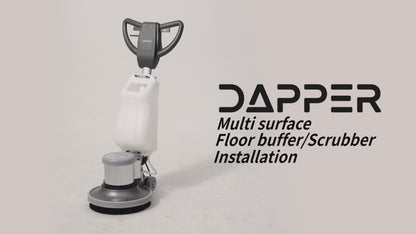 17" Heavy-duty Multi-Purpose Floor Buffer Polisher Machine with  Scouring Pads