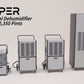 290-Pint Commercial Dehumidifier – Built-In Pump, Drain Hose, 24000 Sq Ft Coverage