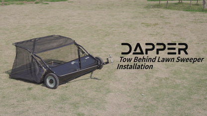 48" Tow Behind Lawn Sweeper 26 cu. ft. bag