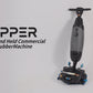 Hand Held Floor Scrubber Machine 17" Brush, 17.5" Squeegee, 1.2 Gal Tank