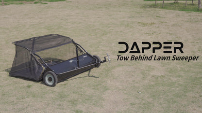 48" Tow Behind Lawn Sweeper 26 cu. ft. bag