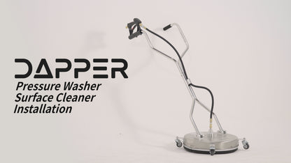 18 in. 4350 PSI Surface Pressure Washer Cleaner with 2 Hose Adapters