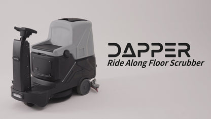 Battery Powered Ride-On Commercial Floor Scrubber Machine