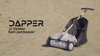 22-Inch Push Lawn Sweeper with 3.5 cu. ft. Hopper Bag