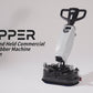 Battery Powered Portable Hand Held Walk Behind Floor Scrubber Machine 20.5 Inch Cleaning Path 22 Inch Squeegee 1.2 Gal Tank Up to 18000 Sq Ft per Hour