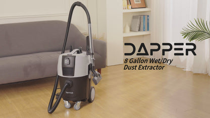 8 Gallon Wet/Dry Dust Extractor/Vacuum with Auto HEPA Filter